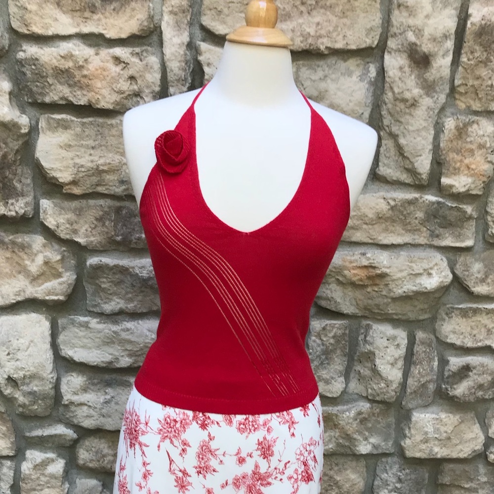 NWOT VS Knit Halter Top Toile Skirt Set - Picture 3 of 7